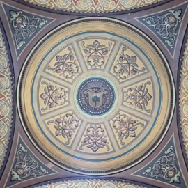 Deckengemälde im Rathaus