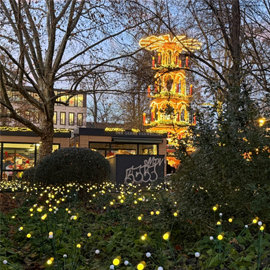 Leuchtende Adenaueranlage