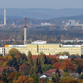 Das Klinikum aus der Ferne