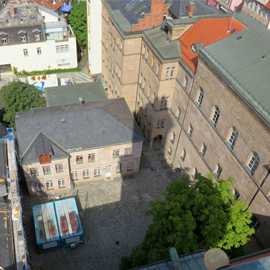 Blick in den Rathaushof