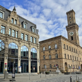 Postkartenmotiv: Der Kohlenmarkt und das Rathaus
