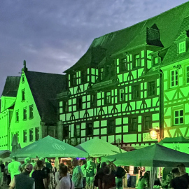 Der Grüne Markt leuchtet