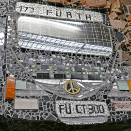 Das Bus-Mosaik am Hauptbahnhof